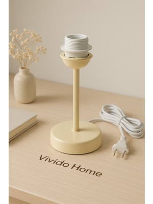 Vivido Home Modern Abajur Ayağı, Krem