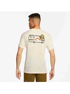 Nike Dri-Fit Tee Trail Krem Erkek T-Shirt