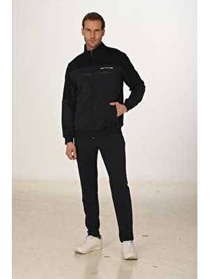 Marco Ferry Büyük Beden Pamuklu Erkek Eşofman Takımı Lacivert 5279B-L