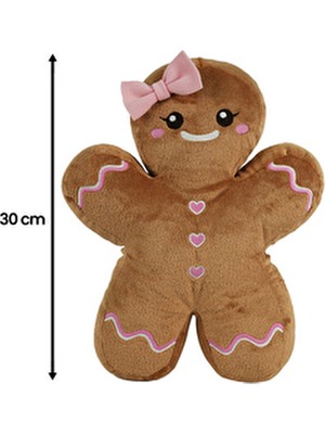 Petrichor Çok Renkli Kurabiye Kız Peluş 30 cm Kadınlar için Yumuşak Malzeme ile Eğlenceli Hediye