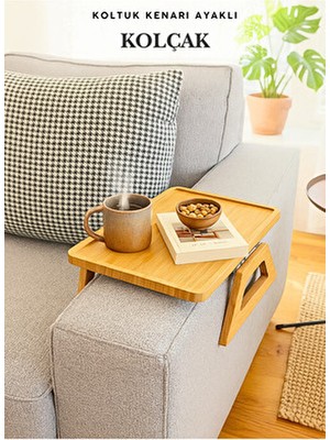 Penthouse Koltuk Kenarı Sehpası Yan Kolçak Sehpası Servis Tepsisi