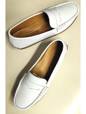 Bulldozer 261669 Kadın Hakiki Deri Esnek ve Yumuşak Konfor Taban Loafer Ayakkabı