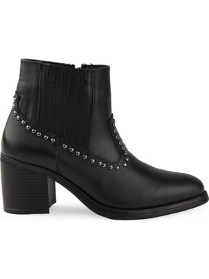 Pegia Deri Kadın Topuklu Bot DG6071