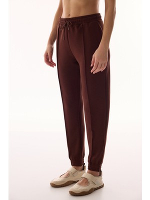 Penti Kahverengi Silky Touch Yüksek Bel Lastikli Paça Jogger