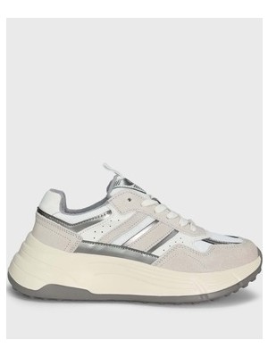 Lufian Deri Unisex Sneaker Ayakkabı Beyaz Kadın Kullanıma Uygun Düz Taban 122230033 Model