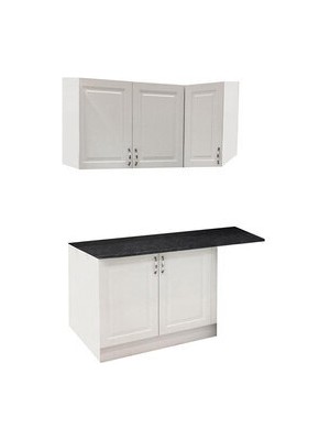 FLY Mutfak Köşe Modülü 160 cm Beyaz Membran Malzeme ile Geniş Depolama Alanı Sunar