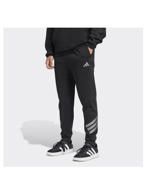 adidas Future Icons 3 Stripes Erkek Siyah Eşofman Altı Günlük Kullanım İçin Rahat Tasarım