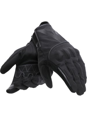 Dainese Udine Wp Kışlık Motosiklet Eldiven Siyah/Reflex Su Geçirmez Sentetik Süet ve Keçi Derisi