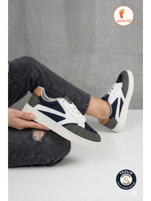 Albishoes Unisex Kadın Erkek Yazlık Hafif Rahat Taban Sneaker Anatomik Bağcıklı Unisex Spor Ayakkabı