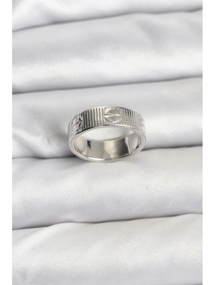 Belle Fusion Mey Ithalat® Gümüş Renk Model Kadın Yüzük