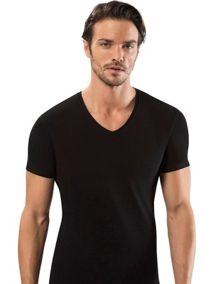 Erdem Erkek V Yaka Kısa Kollu Pamuklu 6'lı Paket Atlet 1119