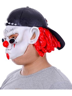 Belle Fusion Mey Ithalat® Nessiworld Şapkalı Gözlüklü Beyaz Maske