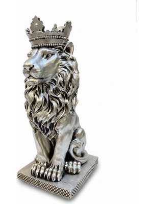 Modern Aslan Figürlü Biblo