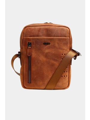 Massarelli x Rewina MCT9530 Kahverengi Hakiki Deri Askılı Çanta