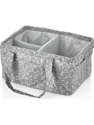 Belle Fusion Mey Ithalat®  katlamalı Anne & Bebek Organizer 795 Gri Çiçek