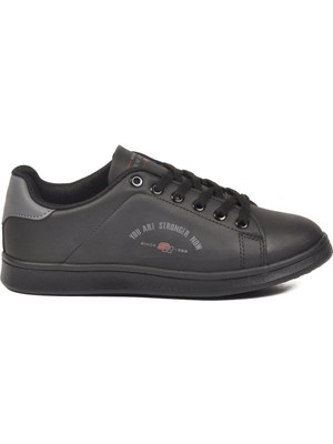 Walkway Siyah Füme Bağcıklı Unisex Spor Ayakkabı