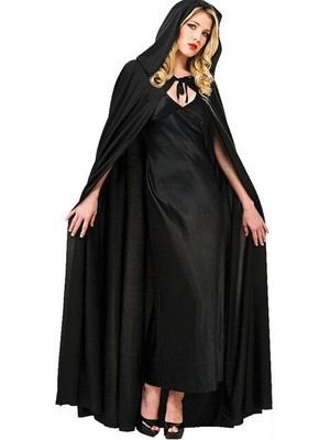Belle Fusion Mey Ithalat® Siyah Yakalı Pelerin - Vampir Pelerin - Dracula Pelerin 90 cm