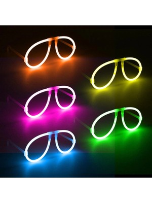 Belle Fusion Mey Ithalat® Neon Glow Fosfor Gözlük – Festival &amp; Parti (12&amp;#39;li Set)
