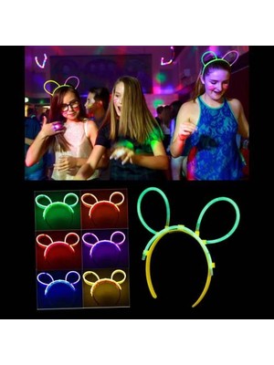 Belle Fusion Mey Ithalat® Glow Taç Fosforlu Taç Karışık Renk 12 Adet