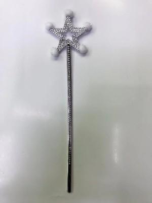 Belle Fusion Mey Ithalat® Yıldız Peri Asası Sihirli Değnek Beyaz Ponponlu