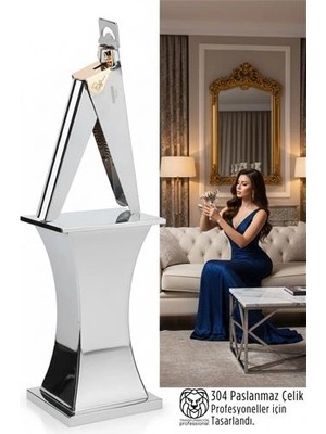 Belle Fusion Mey Ithalat® Profesyonel 304 Çelik Akrilik Tırnak Makası - Kusursuz Kesim U Tip Manikür Tip Cutter