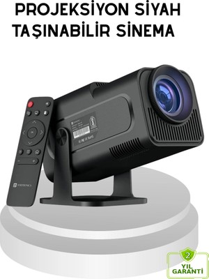 Belle Fusion Mey Ithalat® HDMI USB Girişli Akıllı Projeksiyon Cihazı Taşınabilir Düşük Tüketimli