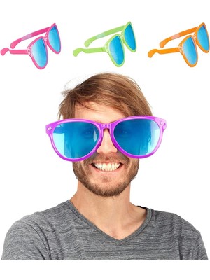 Belle Fusion Mey Ithalat® Büyük Parti Gözlüğü Rengarenk 12 Adet 27X9 cm