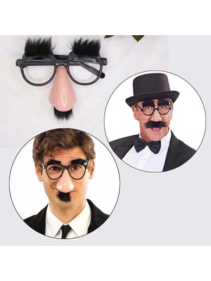 Belle Fusion Mey Ithalat® Eğlenceli Kılık Değiştirme Kaş Bıyık Mizah Gözlüğü 9X13 cm