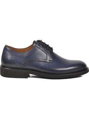 Aspor Lacivert Hakiki Deri Erkek Klasik Ayakkabı