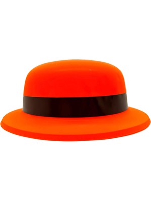 Belle Fusion Mey Ithalat® Neon Partisi Turuncu Renk Melon Plastik Parti Şapkası