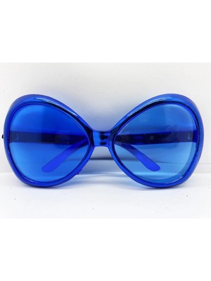 Belle Fusion Mey Ithalat® Yeşilçam Temalı Parti Gözlüğü Mavi Renk 7X16 cm