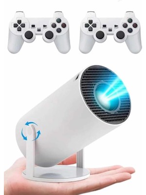 Belle Fusion Mey Ithalat® Ayaklı Oyun Projeksiyonu Çift Kollu Taşınabilir Sinema Projektörü