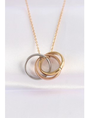 Belle Fusion Mey Ithalat® 316L Çelik Zincir Çoklu Renk Model Kolye