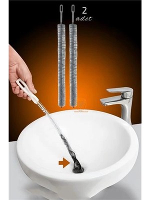 Belle Fusion Mey Ithalat® Mutfak Banyo Lavabo Gider Açma Fırçası 2 Adet