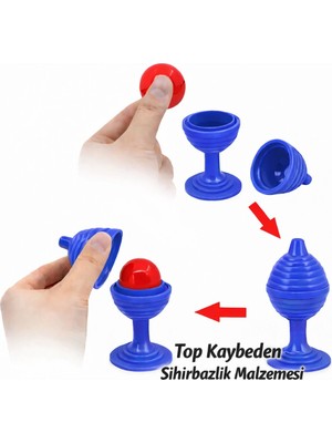 Belle Fusion Mey Ithalat® Mavi Renk Sihirli Kupa Top Kaybetme Oyunu 7 cm