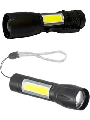 Belle Fusion Mey Ithalat® Uzun Menzilli Şarjlı El Feneri Uzun Ömürlü LED Işık Lamba