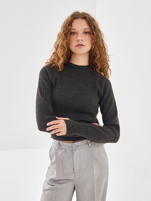 Lc Waikiki Yeni Sezon Yarım Balıkçı Yaka Dokulu Kadın Triko Kazak