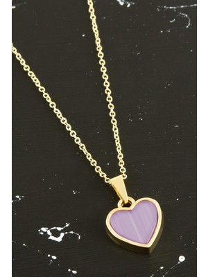 Marsilyan Kalp Polyester Kolye