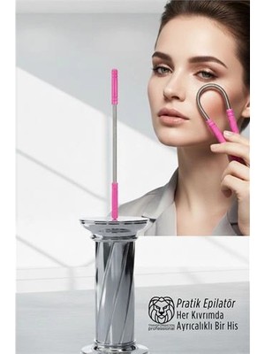 Belle Fusion Mey Ithalat® Pürüzsüzlük Sanatı: Profesyonel Çelik Yaylı Yüz Epilatörü – Pratik ve Kusursuz Cilt Bakımı