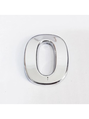 Belle Fusion Mey Ithalat® Cemax O Harfi  3,75 cm Krom Yapışkanlı