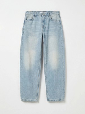 LC Waikiki Lcw Jeans Indigo Yüksek Bel Baggy Fit Kadın Jean Pantolon