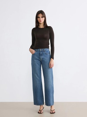 LC Waikiki Lcw Jeans Indigo Baggy Fit Kadın Jean Pantolon