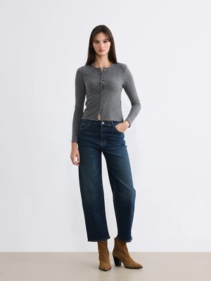 LC Waikiki Lcw Jeans Indigo Boyfriend Kadın Jean Pantolon