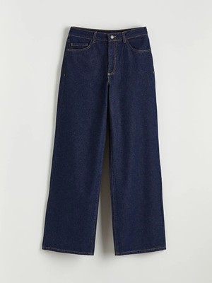 LC Waikiki Lcw Vision Indigo Wideleg Kadın Jean Pantolon