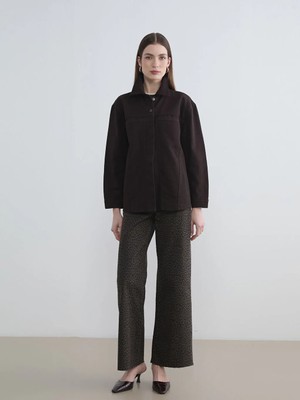 LC Waikiki Lcw Modest Kahverengi Wideleg Leopar Desenli Kadın Jean Pantolon