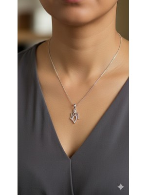 Kisa 925 Gümüş Kadın Kolyesi