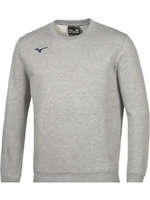 Mizuno Terry Crew Erkek Sweatshirt Gri