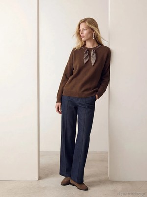 LC Waikiki Lcw Vision Indigo Yüksek Bel Wideleg Kadın Jean Pantolon