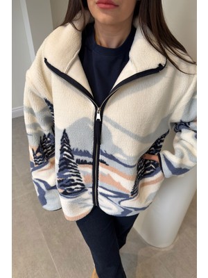 Magarde Premium Fermuarlı Polar- Mavi