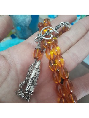 Sadrazamantik Bal Rengi  Zar Tespih